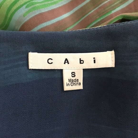 CAbi Green Spaghetti Strap Top - Picture 3 of 5